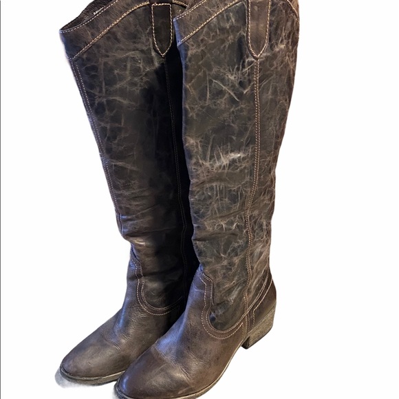 Steve Madden Manor Leather Upper Boots Never Worn - Picture 2 of 10